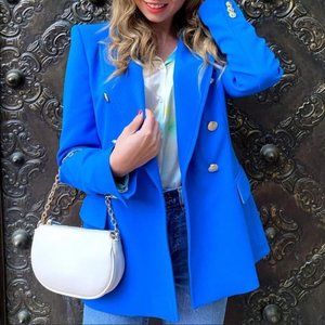 Zara tailored double breasted blazer